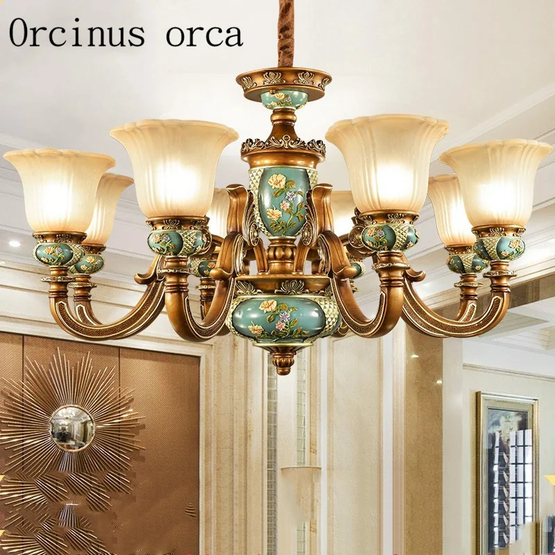 European style retro luxury resin chandelier living room dining room bedroom American Creative Chandelier free shipping
European style retro luxury resin chandelier living room dining room bedroom American Creative Chandelier free shipping