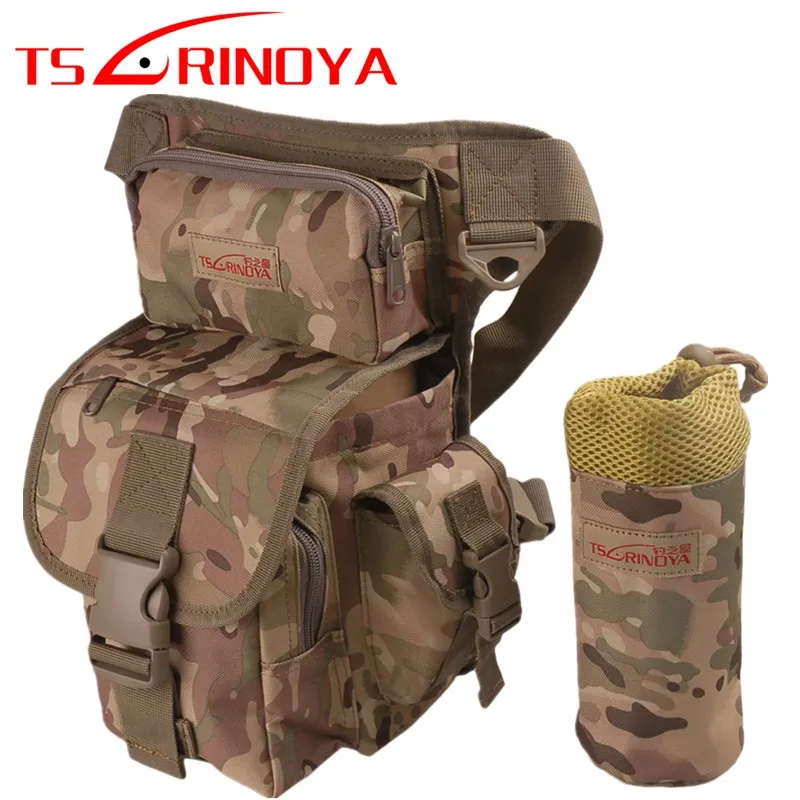 TSURINOYA 29*22*12cm Multi-Purpose Fishing Bag Two-Layers Haversack Canvas Fabric Outdoor Camping Shoulder Tools | Спорт и