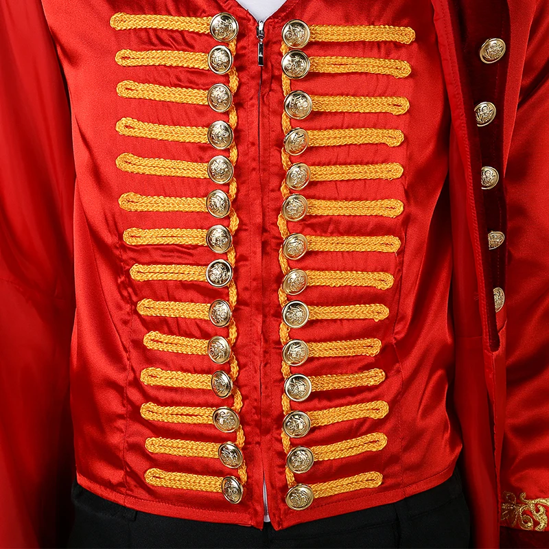Halloween The Greatest Showman mens P.T. Barnum costume Stage role play P.T. Barnum men red suits any size
Halloween The Greatest Showman mens P.T. Barnum costume Stage role play P.T. Barnum men red suits any size