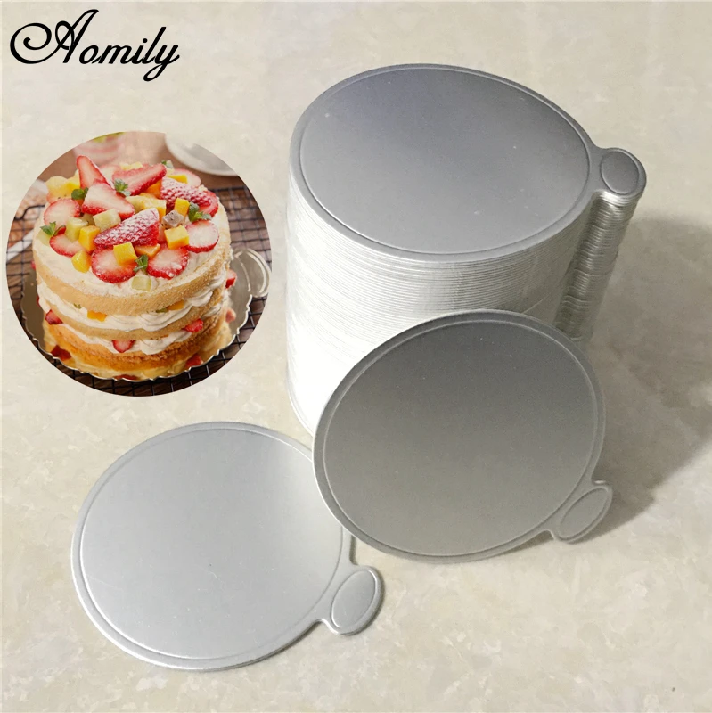 Aomily 100pcs/Set Round Cake Silver Paper Mousse Cake Boards Dessert Displays Tray Birthday Cake Pastry Wedding Decorative Kit
Aomily 100pcs/Set Round Cake Silver Paper Mousse Cake Boards Dessert Displays Tray Birthday Cake Pastry Wedding Decorative Kit