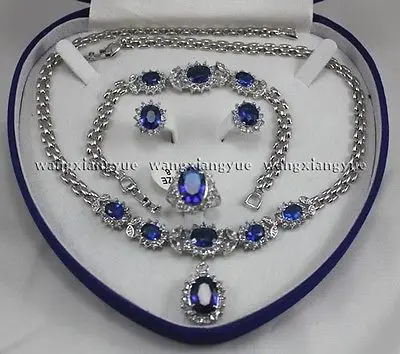 Genuine Blue Zircon Inlay Link Bracelet earrings Ring Necklace Set plated watch wholesale Quartz stone CZ crystal
Genuine Blue Zircon Inlay Link Bracelet earrings Ring Necklace Set plated watch wholesale Quartz stone CZ crystal
