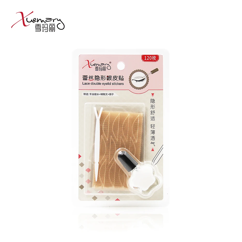 Xuemali 120 Pc размеры s и m akeup ясно кружева Невидимый век Стикеры полоса большие глаза S