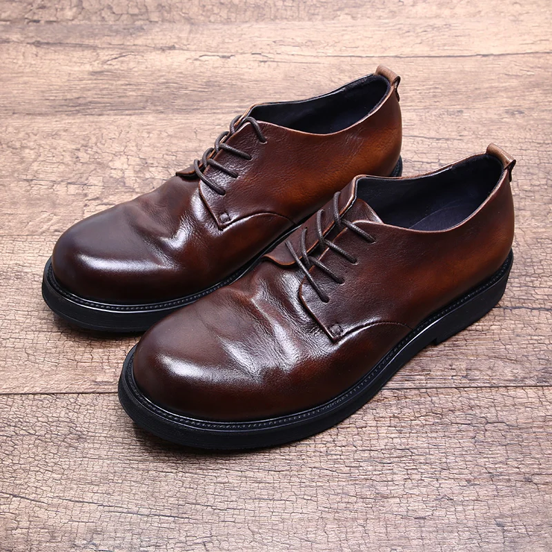Vinate Style Cow Leather Men's Oxfords Height Heel Leisure Goodyear Handmade Formal Shoes
Vinate Style Cow Leather Men's Oxfords Height Heel Leisure Goodyear Handmade Formal Shoes