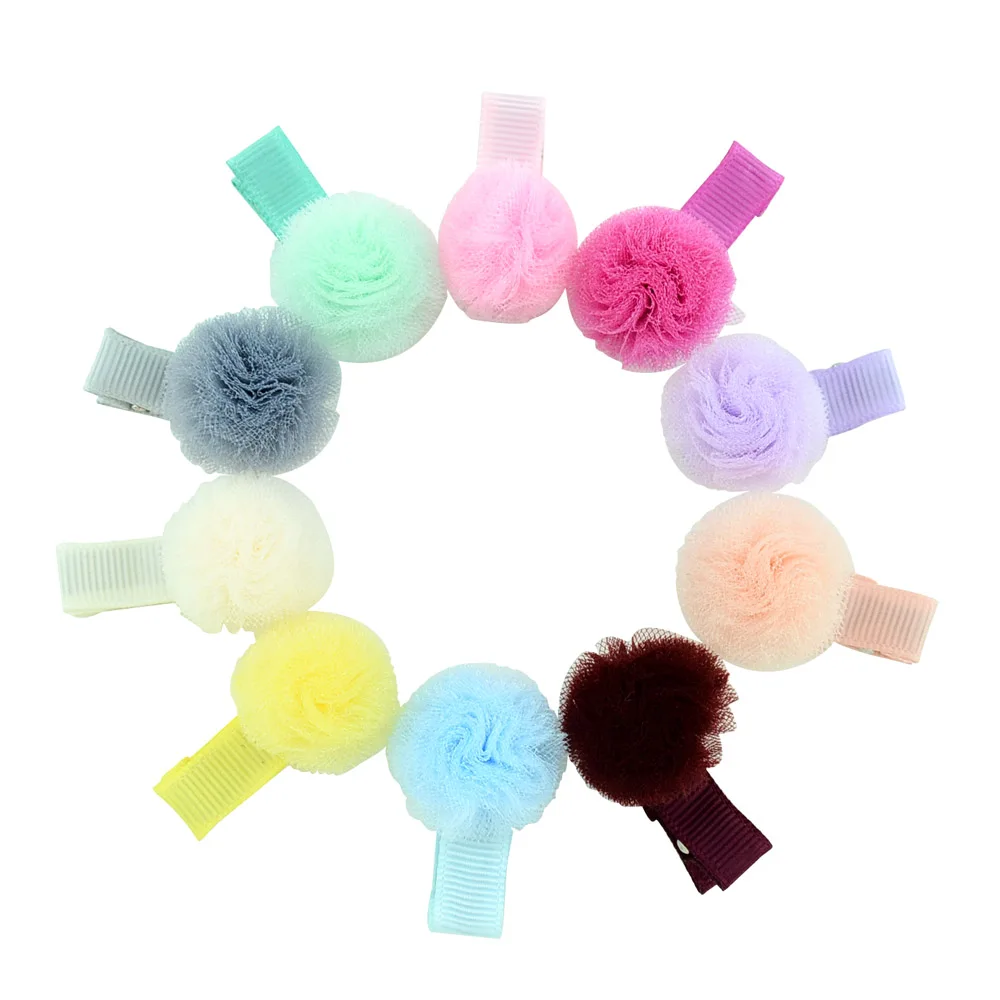 10pcs/lot hair accessories hairpin small Net yarn Ball With Hair Clip original Korean children hair clip 687
10pcs/lot hair accessories hairpin small Net yarn Ball With Hair Clip original Korean children hair clip 687