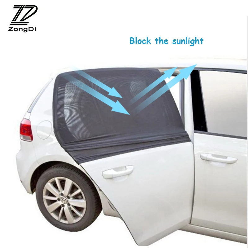 

ZD 2Pcs Car side window sunshade cover Anti-mosquito for Opel astra h j g Honda civic Chevrolet cruze Ford focus 2 3 accessories