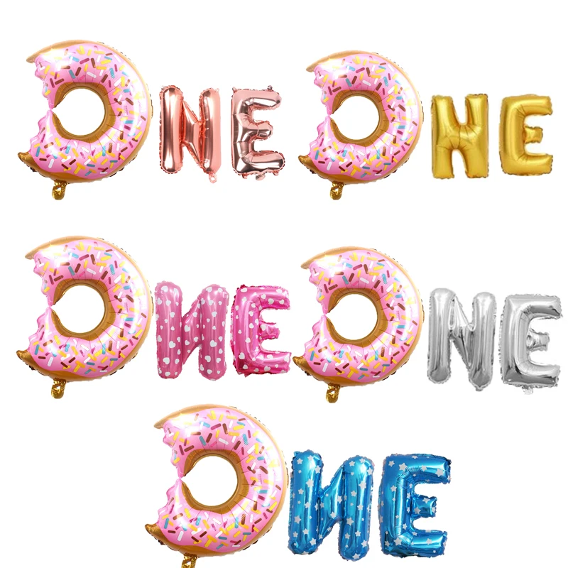 3pcs/set New Donut ONE Grow Up Foil Balloons Baby Shower Sweet Donut One Boy/Girl 1st Birthday Party Decoration
3pcs/set New Donut ONE Grow Up Foil Balloons Baby Shower Sweet Donut One Boy/Girl 1st Birthday Party Decoration