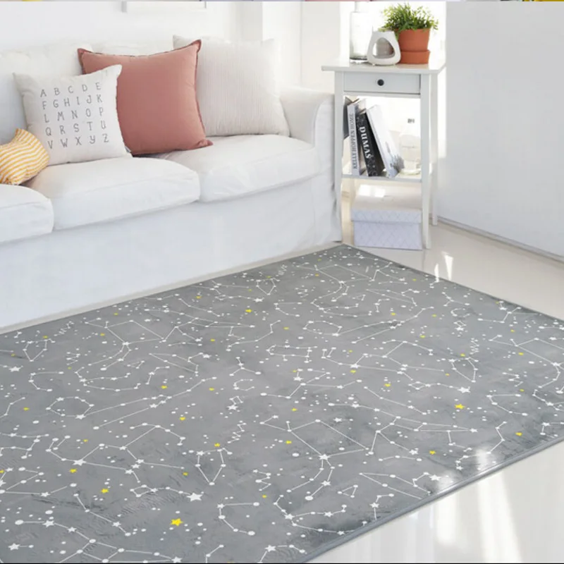 Night sky constellation star bedroom carpet living room sofa tea bedside blanket hall anti-skid machine washable simple mat
Night sky constellation star bedroom carpet living room sofa tea bedside blanket hall anti-skid machine washable simple mat