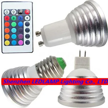 Lowest price 3W LED RGB spotlight E27 E14 GU10 MR16 24key remote control dimmable led bulb lamp fashion design
Lowest price 3W LED RGB spotlight E27 E14 GU10 MR16 24key remote control dimmable led bulb lamp fashion design