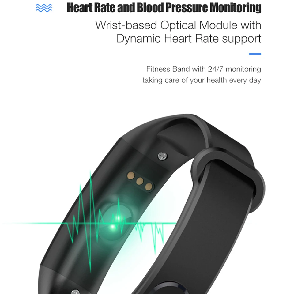 C07 Smart Bracelet Compatible IOS Android 24hour Real-time heart rate Blood Pressure monitoring smartband fitness tracker
C07 Smart Bracelet Compatible IOS Android 24hour Real-time heart rate Blood Pressure monitoring smartband fitness tracker