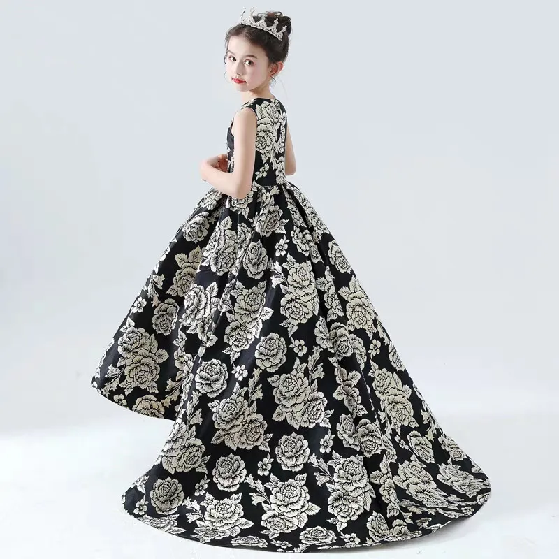 2019Children Girls Fashion Dance T-Stage Model Show Princess Long Tail Dress Kids Teens Elegant Piano Pageant Host Ball Dresses
2019Children Girls Fashion Dance T-Stage Model Show Princess Long Tail Dress Kids Teens Elegant Piano Pageant Host Ball Dresses