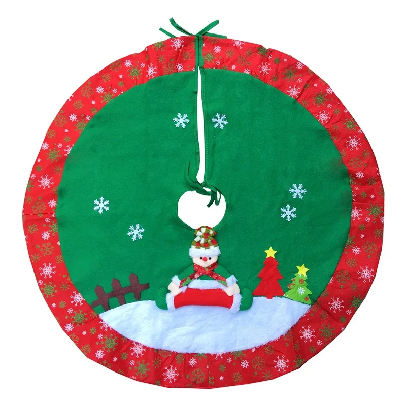 ZXZ 1 Pieces 90Cm Snowman Embroidered Snowflake Non-Woven Fabrics Christmas Tree Skirt Cover Christmas Decorations Supplies
ZXZ 1 Pieces 90Cm Snowman Embroidered Snowflake Non-Woven Fabrics Christmas Tree Skirt Cover Christmas Decorations Supplies
