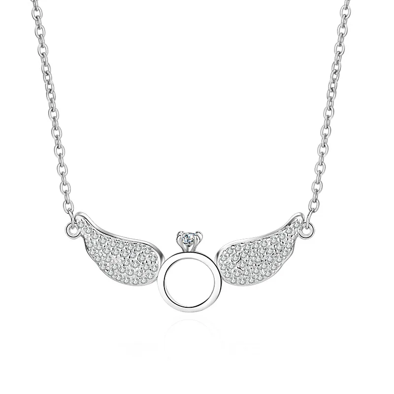MEYRROYU 925 Sterling Silver Korean Version Ladies Temperament Angel Wing Pendant Necklace Couple Jewelry Gift
MEYRROYU 925 Sterling Silver Korean Version Ladies Temperament Angel Wing Pendant Necklace Couple Jewelry Gift