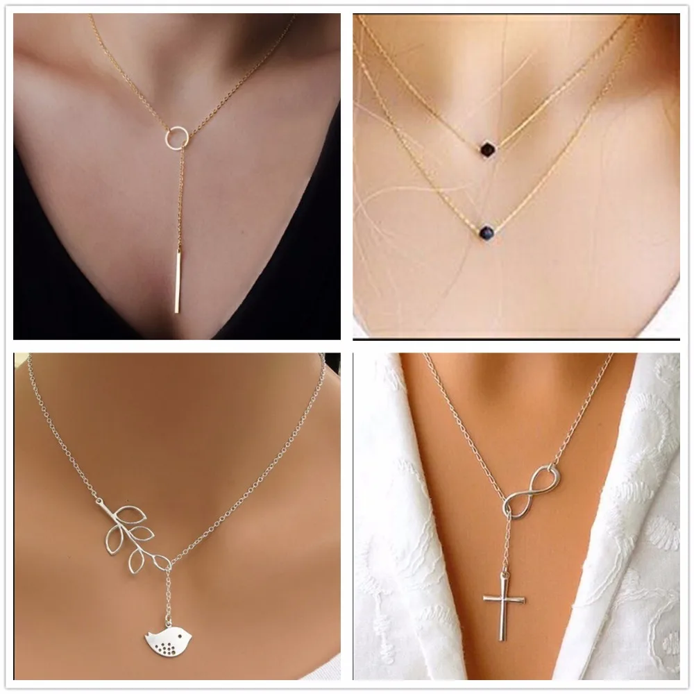 High Quality Bijoux Inifity Heart Owl Crystal Cross Leaf Minimalist Clavicle Pendants Necklaces For Women Jewelry Chain Collares
High Quality Bijoux Inifity Heart Owl Crystal Cross Leaf Minimalist Clavicle Pendants Necklaces For Women Jewelry Chain Collares