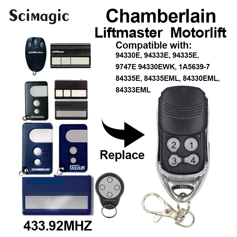 Chamberlain Liftmaster Motorlift 94335E Replacement Remote Control 1A5639-7 New link Good quality | Безопасность и защита