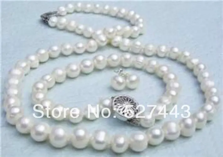 Wholesale 7-8mm Genuine White Akoya Cultured Pearl necklace bracelet Earrings set (A0423) -Bride jewelry free shipping
Wholesale 7-8mm Genuine White Akoya Cultured Pearl necklace bracelet Earrings set (A0423) -Bride jewelry free shipping