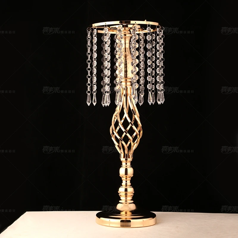 52 CM Tall Flower Vase Twist Shape Flower Stand Gold Wedding Table Centerpiece Silver Road Lead Home Decor
52 CM Tall Flower Vase Twist Shape Flower Stand Gold Wedding Table Centerpiece Silver Road Lead Home Decor