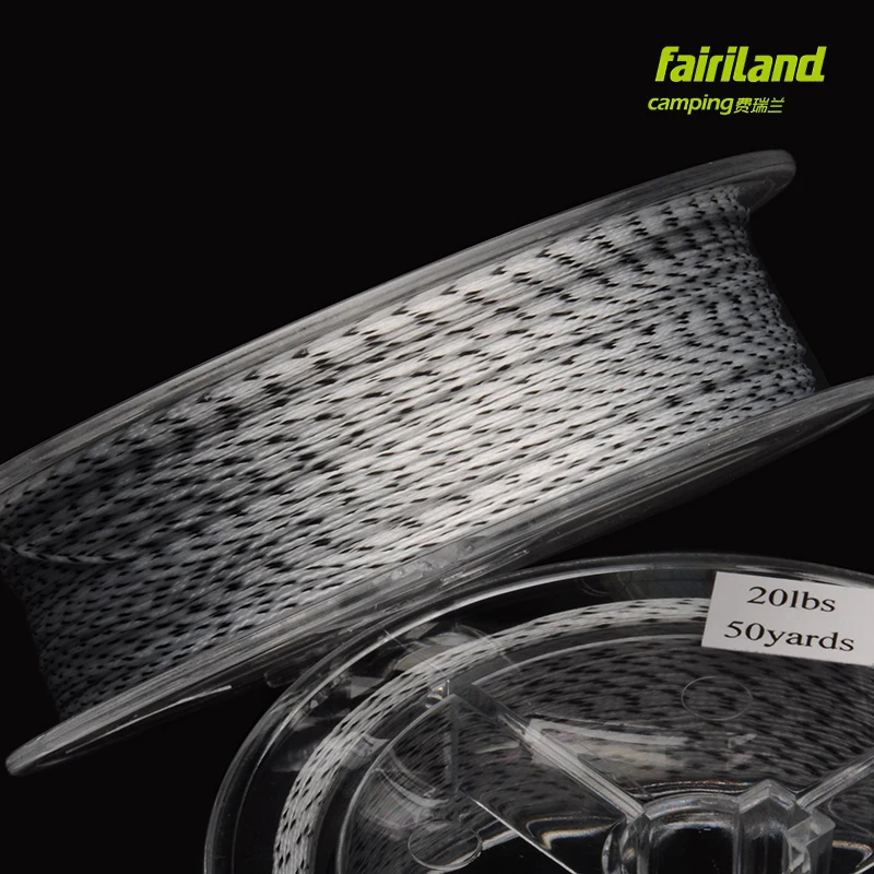 2 шт. двойной Цвет 50 ярдов 20LB нахлыстом опорная линия плетеный провод Fly Line
