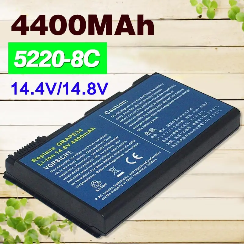 Аккумулятор для ноутбука ACER Extensa 5210 5220 5230G 5420 5610 5620 5630 7220 7620 5620Z 5420 5610G 5630G 7620G, 8 ячеек
Аккумулятор для ноутбука ACER Extensa 5210 5220 5230G 5420 5610 5620 5630 7220 7620 5620Z 5420 5610G 5630G 7620G, 8 ячеек