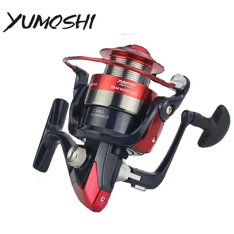 Серия YUMOSHI 2019 12BB 5 5: 1 металлическая спиннинговая Рыболовная катушка