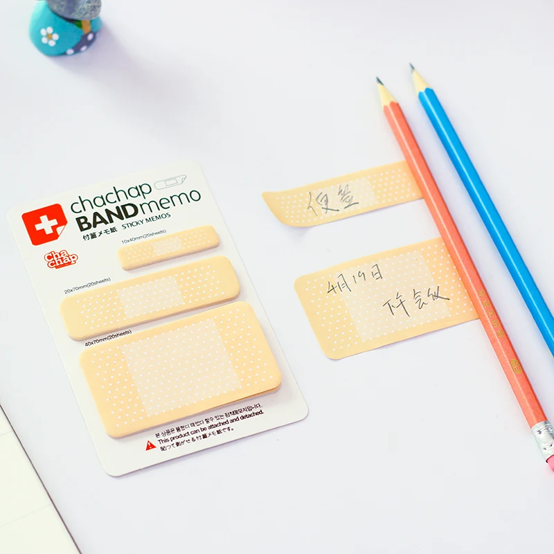 48 шт./лот Chachap band memos sticky marker Band aid post stickers Канцтовары для офиса планировщик