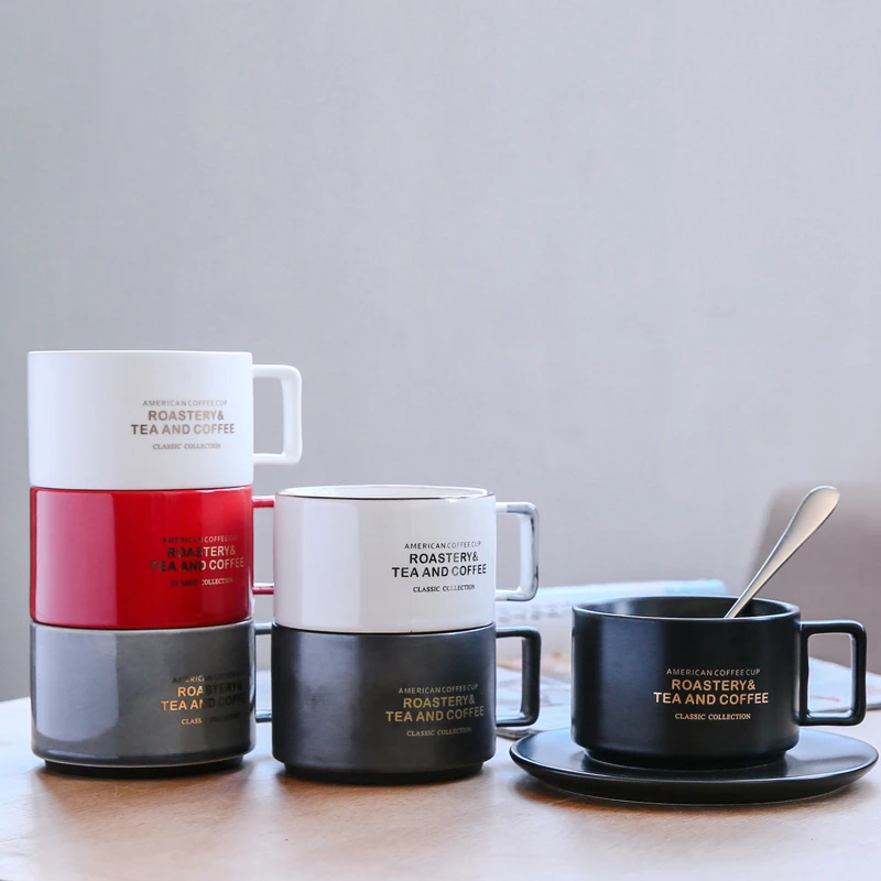 Creative American coffee cup saucepan European Cup set ceramic couple gifts 300ML
Creative American coffee cup saucepan European Cup set ceramic couple gifts 300ML