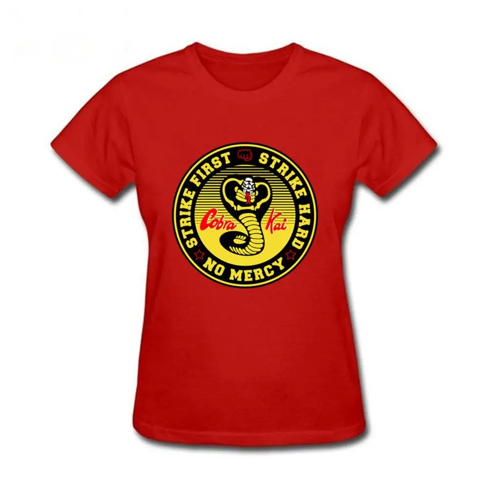 Karate Kid Cobra Kai T Shirt women Funny Fashion T Shirts lady Short Sleeve Cotton women T-shirt
Karate Kid Cobra Kai T Shirt women Funny Fashion T Shirts lady Short Sleeve Cotton women T-shirt
