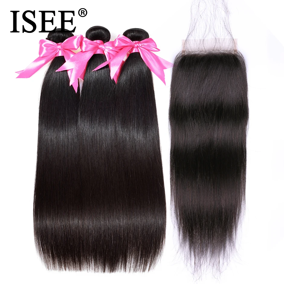 ISEE HAIR Peruvian Straight Hair Bundles With Closure Remy Human Hair Bundles With Closure 3 Bundles With Closure Nature Color
ISEE HAIR Peruvian Straight Hair Bundles With Closure Remy Human Hair Bundles With Closure 3 Bundles With Closure Nature Color