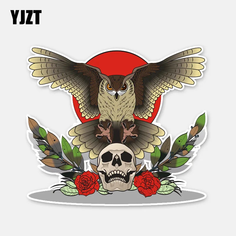 YJZT 11.3CM*10CM Personality Owls And Skulls Window Body Decal Car Sticker 6-3035
YJZT 11.3CM*10CM Personality Owls And Skulls Window Body Decal Car Sticker 6-3035