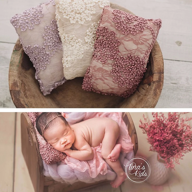 Фото Детская фотография новорожденных кружевная Подушка Корзина наполнитель