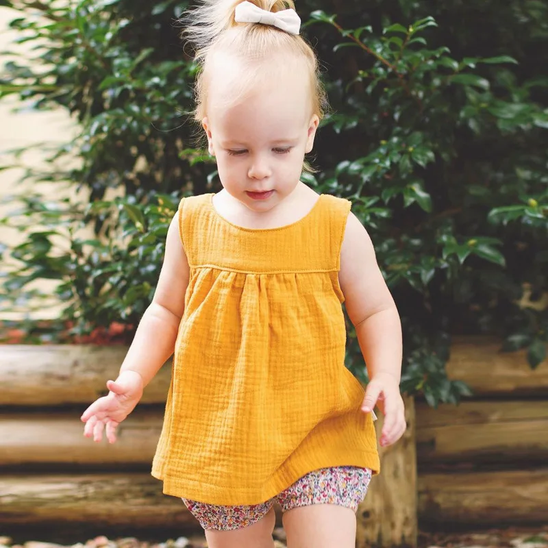 2019 Summer Baby Girl Boy T Shirt Kids Tops Toddler Cotton Linen Sleeveless TankTop Solid Color T Shirt Vest Baby Girl Clothes
2019 Summer Baby Girl Boy T Shirt Kids Tops Toddler Cotton Linen Sleeveless TankTop Solid Color T Shirt Vest Baby Girl Clothes