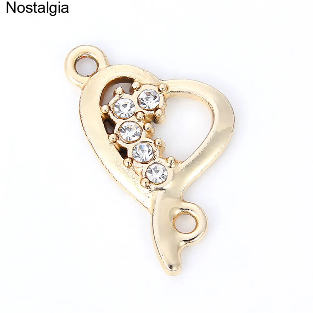 Nostalgia 10Pcs Crystal Swirl Heart Charms Pendants Trendy Connectors For Making Jewelry Necklace Bracelet Diy 16*23MM
Nostalgia 10Pcs Crystal Swirl Heart Charms Pendants Trendy Connectors For Making Jewelry Necklace Bracelet Diy 16*23MM