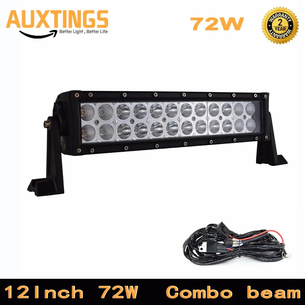FREE SHIPPING double row LED 12"INCH 72W watt COMBO led light bar with electrical wiring 12volt CE ROHS led light bar offroad
FREE SHIPPING double row LED 12"INCH 72W watt COMBO led light bar with electrical wiring 12volt CE ROHS led light bar offroad
