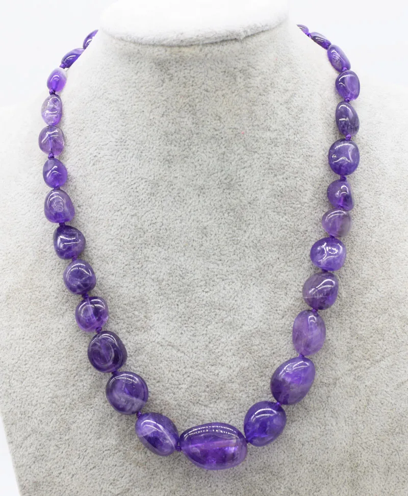 wholesale PURPLE amethyst BAROQUE 8-25MM necklace 19inch FPPJ nature beads gemstone womamn gift
wholesale PURPLE amethyst BAROQUE 8-25MM necklace 19inch FPPJ nature beads gemstone womamn gift