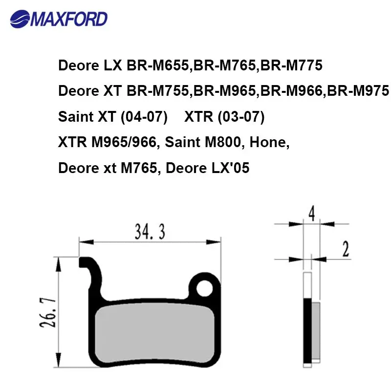 Дисковые тормозные диски для велосипеда MAXFORD MTB колодки Deore M655 M765 M775 M755 965 966 975
