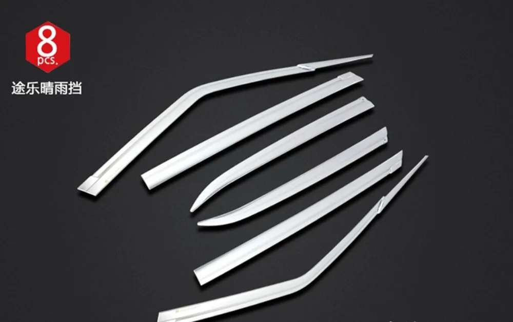 ABS Chrome plastic Window Visor Vent Shades Sun Rain Guard car accessories for Nissan patrol y62 2013-2018 car styling
ABS Chrome plastic Window Visor Vent Shades Sun Rain Guard car accessories for Nissan patrol y62 2013-2018 car styling
