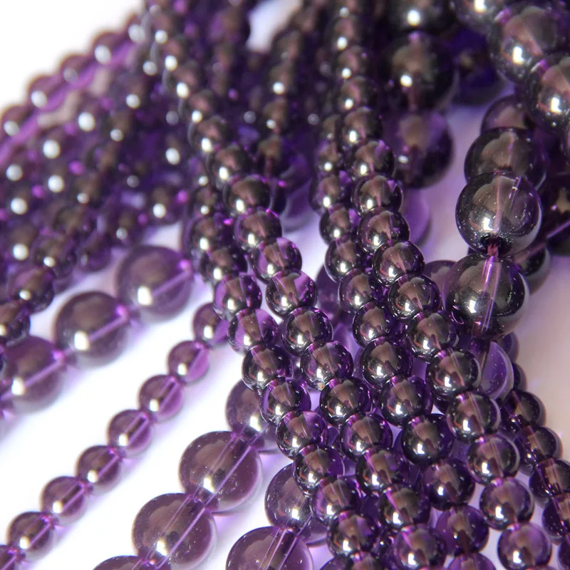 Mibrow 1Strand/lot Purple 4mm 6mm 8mm 10mm Beads Glass Crystal Beads Loose Spacer Beads for DIY Jewelry Making Findings
Mibrow 1Strand/lot Purple 4mm 6mm 8mm 10mm Beads Glass Crystal Beads Loose Spacer Beads for DIY Jewelry Making Findings