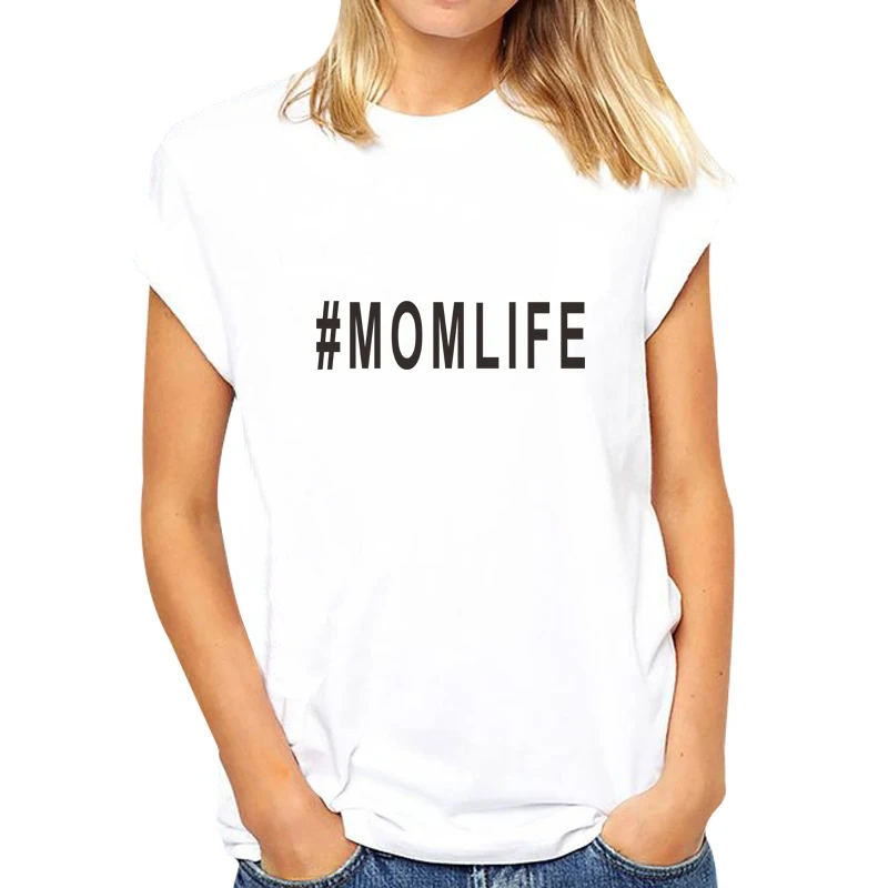 Slithice MOMLIFE Letter print t-shirt casul short sleeve shirts women white black summer female tops tees
Slithice MOMLIFE Letter print t-shirt casul short sleeve shirts women white black summer female tops tees