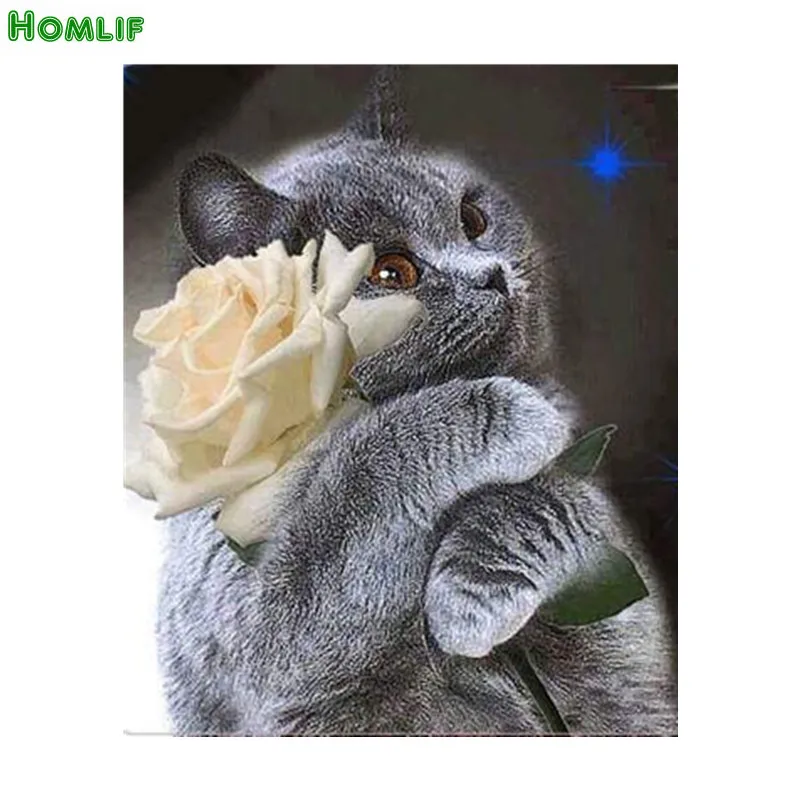 5D Diy Diamond Painting cat rose Full Square&round Mosaic Drill Resin Handmade Embroidery 3D Cross Stitch Kit Painting
5D Diy Diamond Painting cat rose Full Square&round Mosaic Drill Resin Handmade Embroidery 3D Cross Stitch Kit Painting