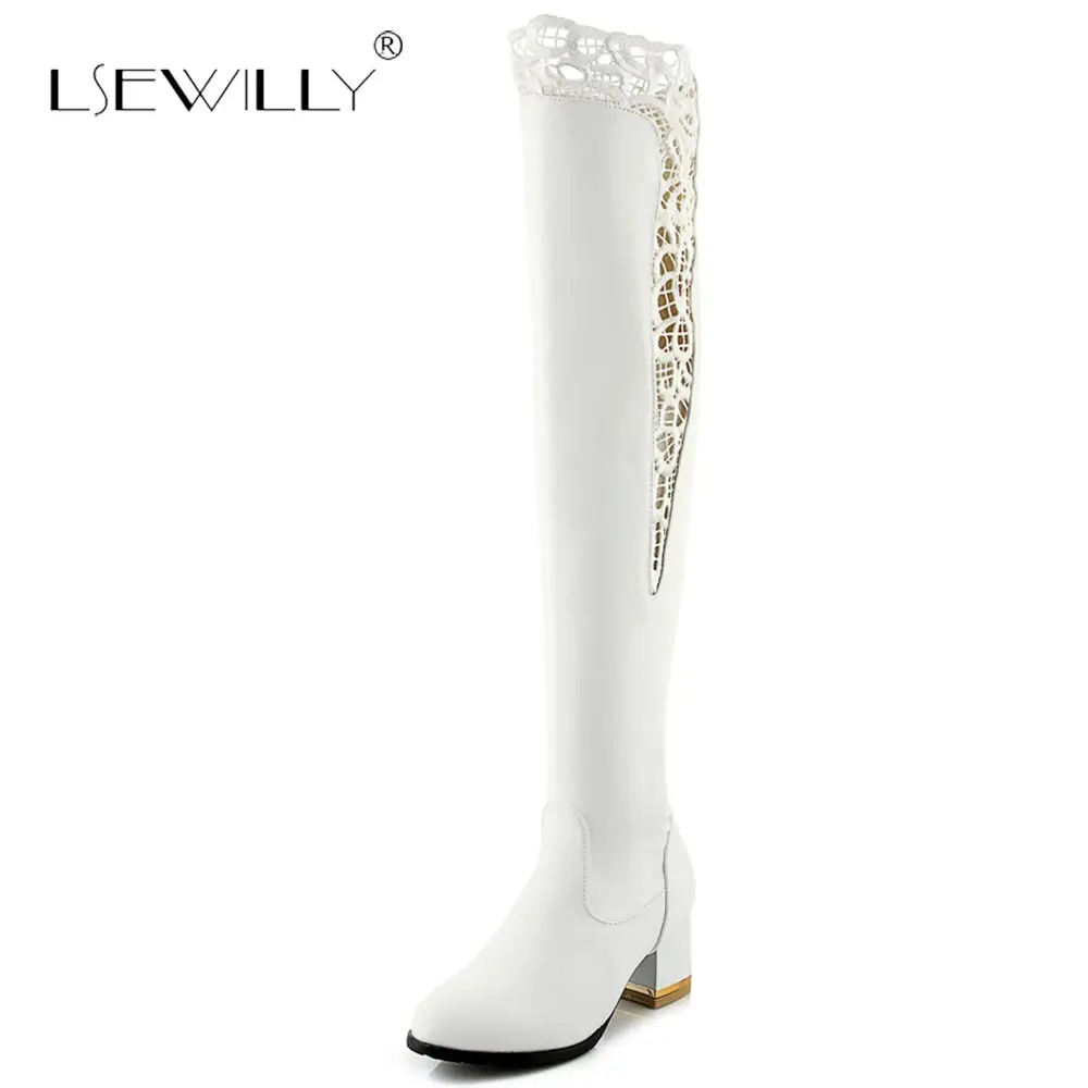 Lsewilly 2018 Winter Platform Shoes Woman Over The Knee Boots Cut-Outs Thick Heel Rinding Knight Shoes Plus Size 33-46 E12
Lsewilly 2018 Winter Platform Shoes Woman Over The Knee Boots Cut-Outs Thick Heel Rinding Knight Shoes Plus Size 33-46 E12
