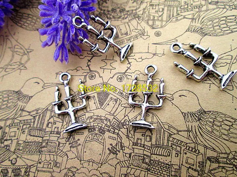 60pcs-- Spooky CANDELABRA Haunted House Charms Antique Tibetan silver Candlestick Charms pendant 24 x14mm
60pcs-- Spooky CANDELABRA Haunted House Charms Antique Tibetan silver Candlestick Charms pendant 24 x14mm