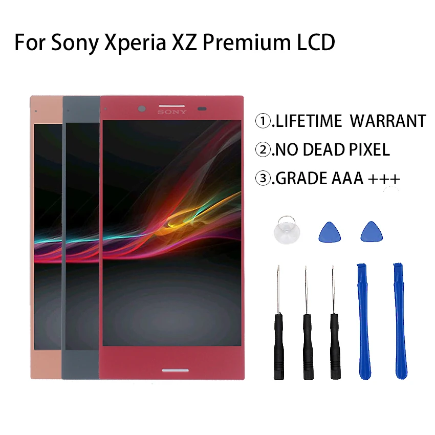 Для sony Xperia XZ Premium G8142 E5563 ЖК дисплей кодирующий преобразователь сенсорного экрана