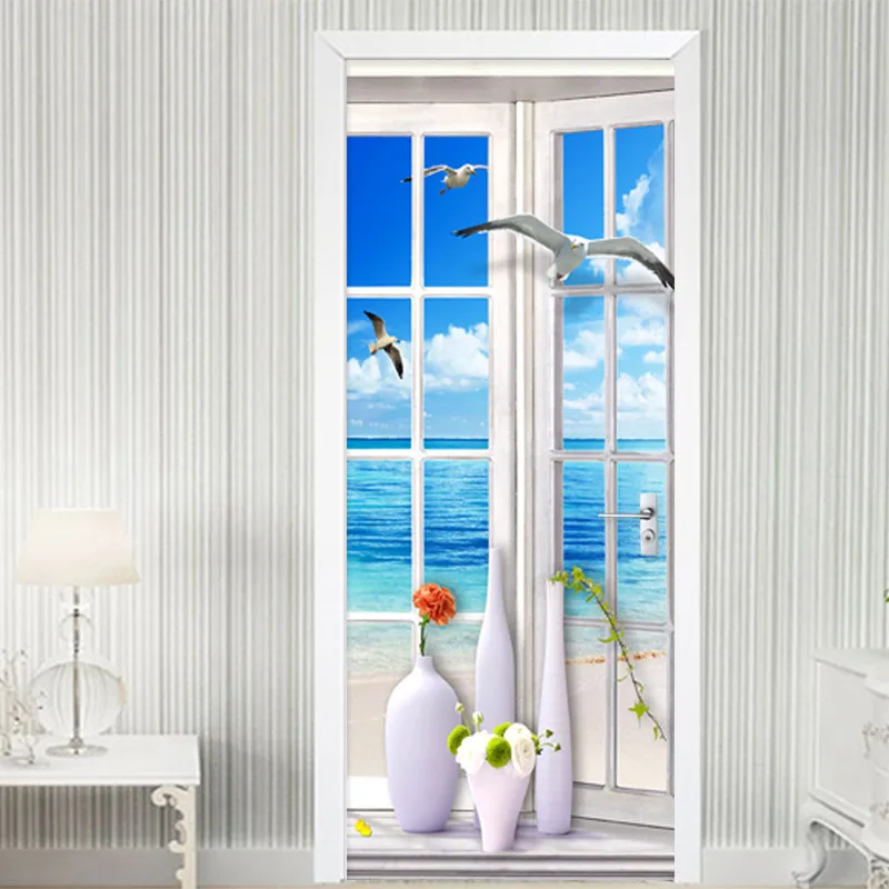 3D Wall Door Sticker Painting Window Landscape Wallpaper Living Room Bathroom PVC Waterproof Door Paste Home Decor Wall Sticker
3D Wall Door Sticker Painting Window Landscape Wallpaper Living Room Bathroom PVC Waterproof Door Paste Home Decor Wall Sticker