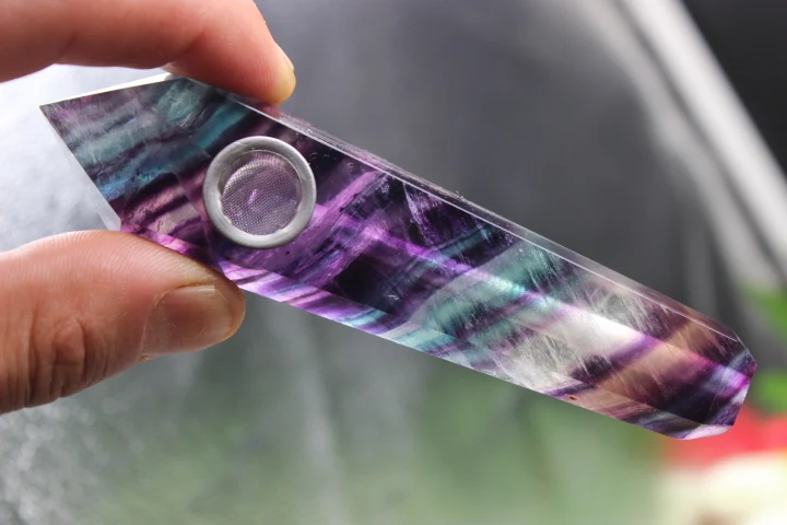Great!!! Natural quartz crystal, fluorite smoking pipe smoking wand and carbohydrates A2
Great!!! Natural quartz crystal, fluorite smoking pipe smoking wand and carbohydrates A2