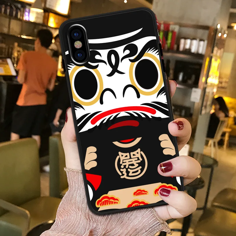 Japanese Kawaii black onmyoji Daruma funny cute phone case for coque iPhone 7 8 7 plus XS Max case silicon for iPhone cover X XR
Japanese Kawaii black onmyoji Daruma funny cute phone case for coque iPhone 7 8 7 plus XS Max case silicon for iPhone cover X XR