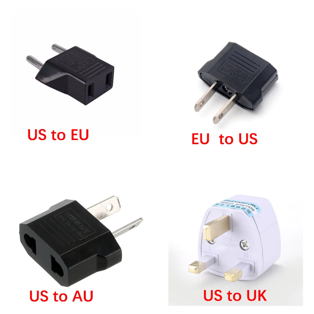Universal Travel Power Plug Adapter 2 Pin US American China To Europe EU Travel Power Adapter Plug Outlet Converter Socket
Universal Travel Power Plug Adapter 2 Pin US American China To Europe EU Travel Power Adapter Plug Outlet Converter Socket