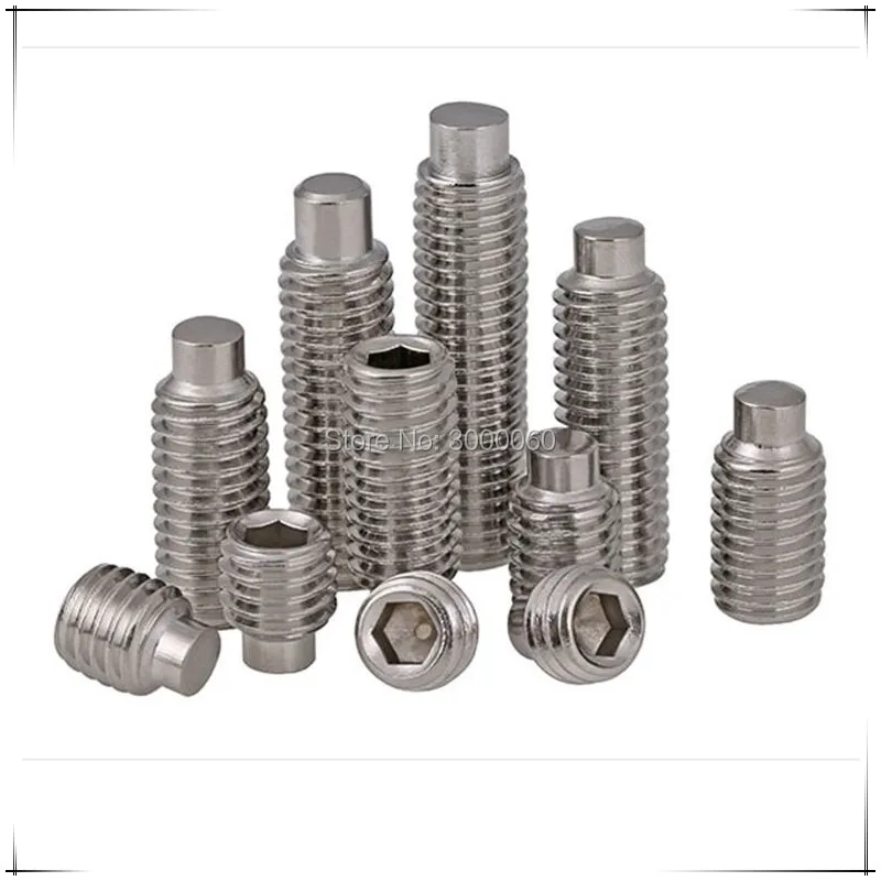 M3 M4 DIN915 Stainless Steel 304 A2 Hexagon Socket Set Screws With Dog Point 300pcs/lot
M3 M4 DIN915 Stainless Steel 304 A2 Hexagon Socket Set Screws With Dog Point 300pcs/lot