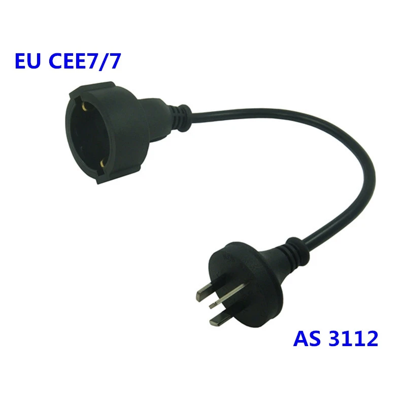 20CM AS 3112 AU Australia 3Pin Plug To EU CEE7/7 PDU UPS Socket Cord Digital Portable Conversion Power Short Cable 0.2m CEE7
20CM AS 3112 AU Australia 3Pin Plug To EU CEE7/7 PDU UPS Socket Cord Digital Portable Conversion Power Short Cable 0.2m CEE7