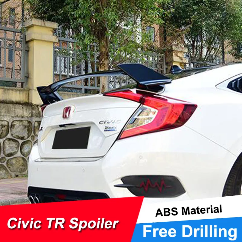 JNCFORURC Rear Trunk Lid Car Spoilers For Honda Civic 2016 Sedan 4D TR Style ABS Plastic Material Car Spoilers Wings Trunk
JNCFORURC Rear Trunk Lid Car Spoilers For Honda Civic 2016 Sedan 4D TR Style ABS Plastic Material Car Spoilers Wings Trunk