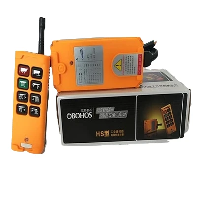 OHOBOS HS-8 DC12V AC220V Single Speed 1 Transmitter+1 Receiver Hoist Crane Industrial Wireless Remote Control button Switch
OHOBOS HS-8 DC12V AC220V Single Speed 1 Transmitter+1 Receiver Hoist Crane Industrial Wireless Remote Control button Switch