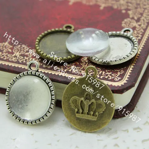 Sweet Bell Free shipping 20set/lot two color Metal Alloy crown Cameo 18 mm Round Cabochon Settings + Clear Glass Cabochons
Sweet Bell Free shipping 20set/lot two color Metal Alloy crown Cameo 18 mm Round Cabochon Settings + Clear Glass Cabochons